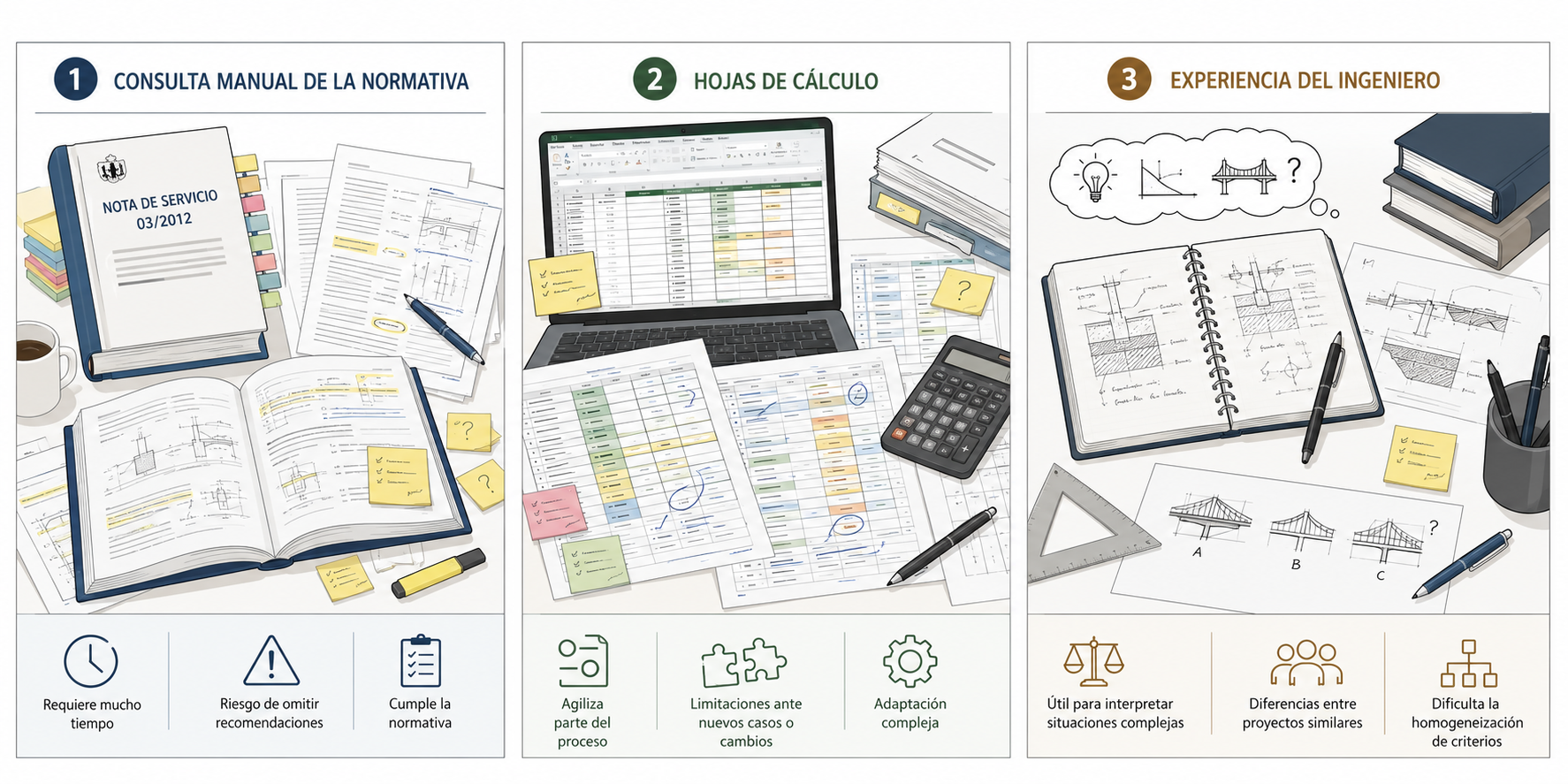 Comparativa entre formas de cálculo